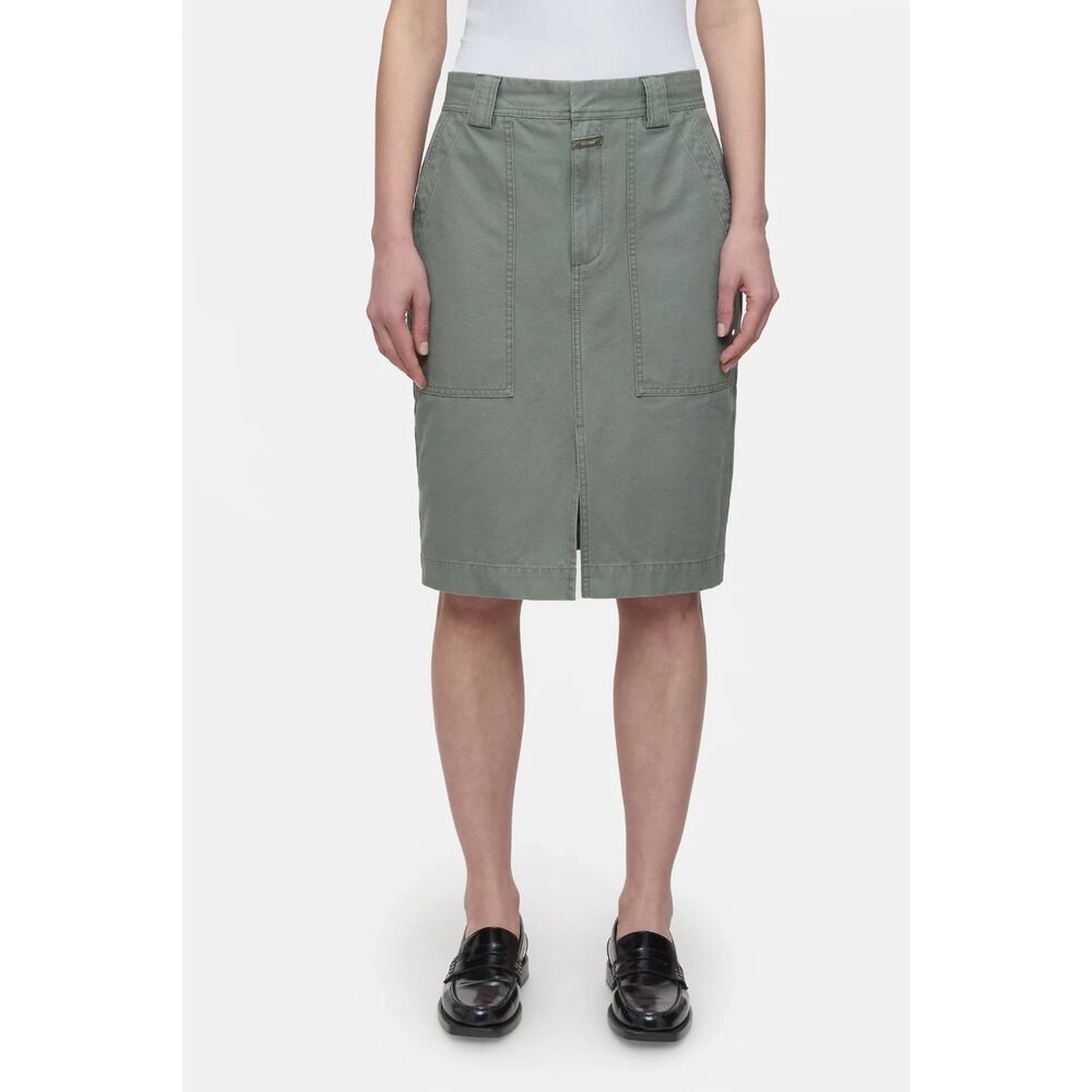 Closed Utility Skirt Womens Size 31 Green Denim NEW